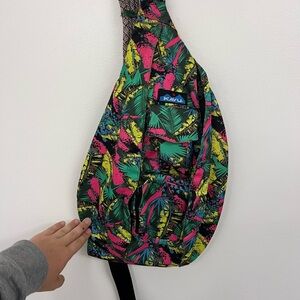 KAVU Colorful Leaf Pattern Sling Bag